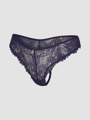 Romantic Corded Lace Thong Panty