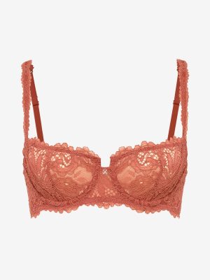Romantic Corded Lace Unlined Balconette Bra