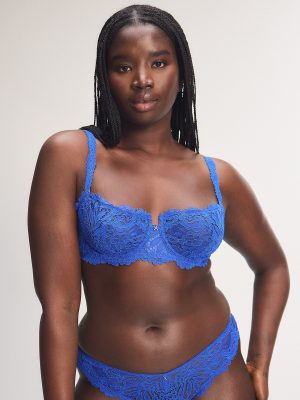 Romantic Corded Lace Unlined Balconette Bra