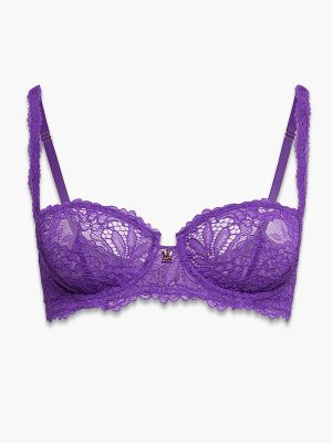 Romantic Corded Lace Unlined Balconette Bra