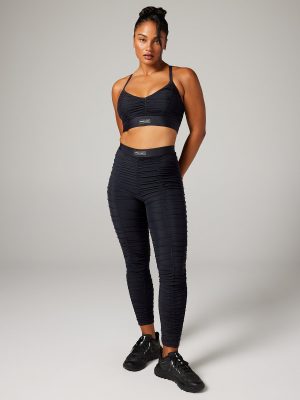 Ruche Hour High-Waist Mesh Legging