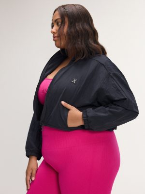 Running Hot Crop Track Jacket