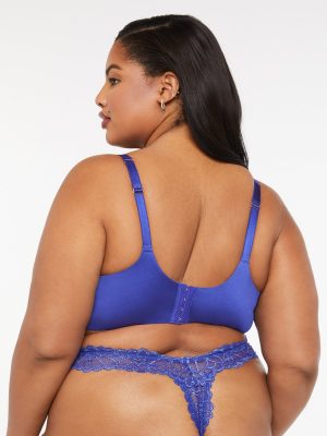 Savage Not Sorry Half-Cup Plunge Bra with Lace