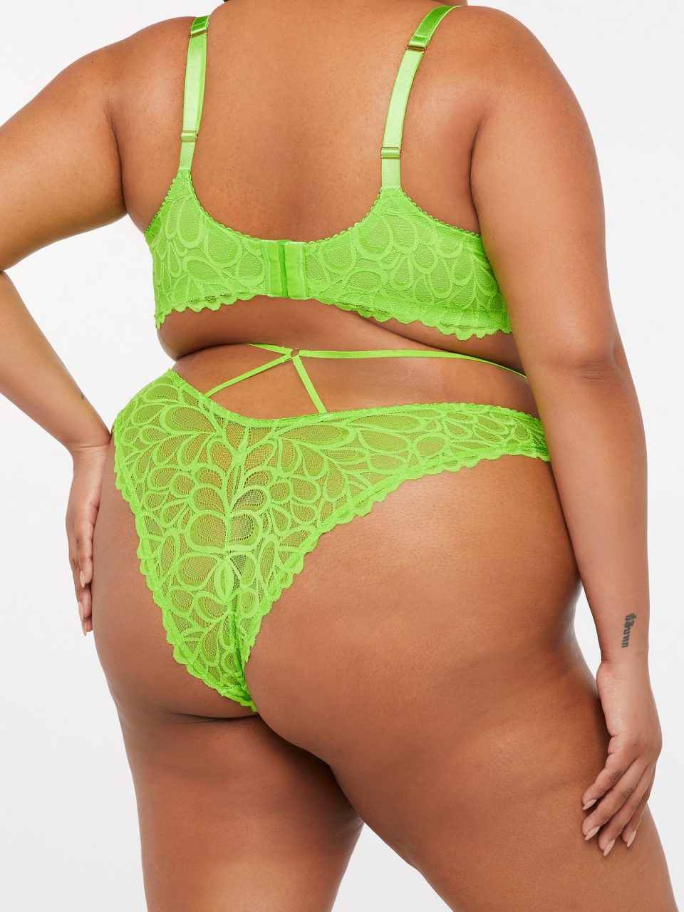 Savage Not Sorry Strappy Lace Brazilian Panty