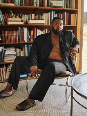 Baroque Butterfly Satin Sleep Top