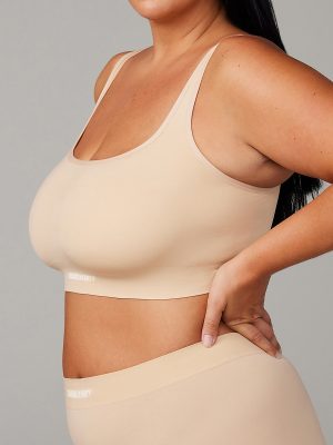 Seamless Scoop-Neck Bralette