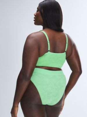 Seamless Floral High-Waist Bikini Panty