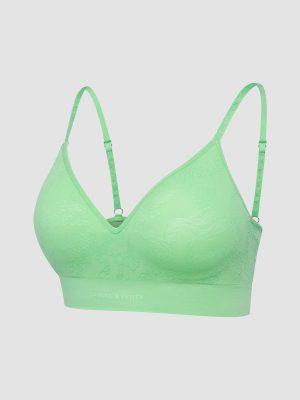 Seamless Floral Padded Bralette