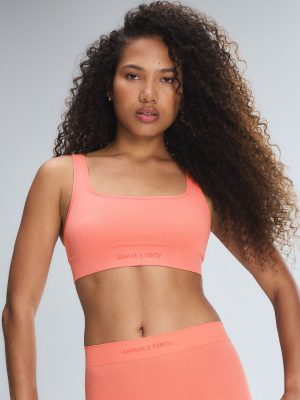 Seamless Scoop-Neck Bralette