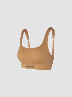 Seamless Scoop-Neck Bralette