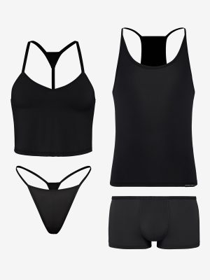 His N Hers Shadow Fit Cami 4-Piece Set