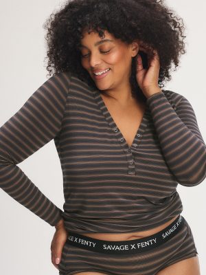 Sheer Line Sleep Henley