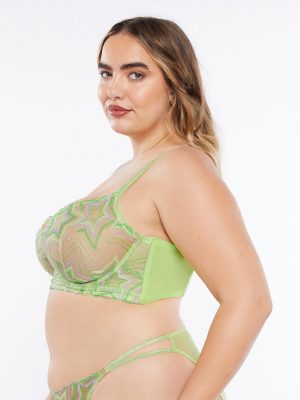 Shining Star Embroidered Unlined Demi Bra