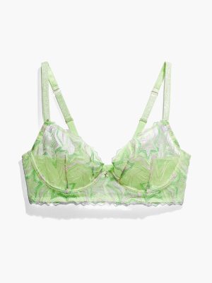 Shining Star Embroidered Unlined Demi Bra