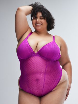 Show N’ Tell Mesh Underwire Teddy