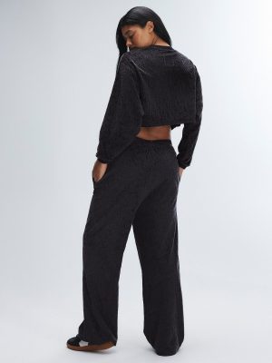 Signature Script Velour Pintuck Pant