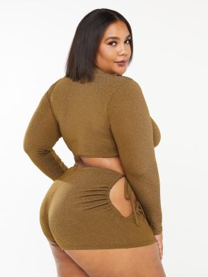 Sleep & Shine Long-Sleeve Crop Tee