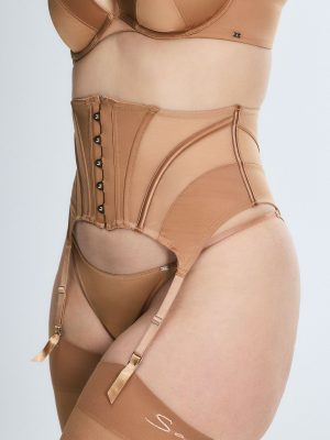 Slipper Satin Garter Belt