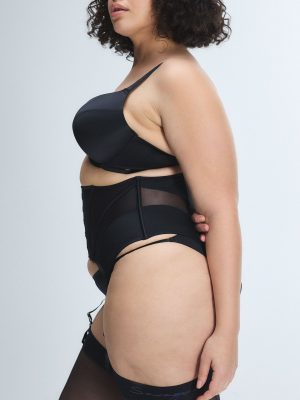 Slipper Satin Garter Belt