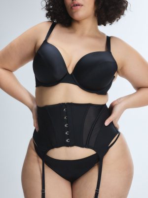 Slipper Satin Garter Belt