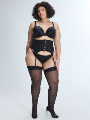 Slipper Satin Garter Belt