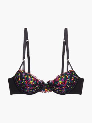Steamy Floral Padded Lace Balconette Bra
