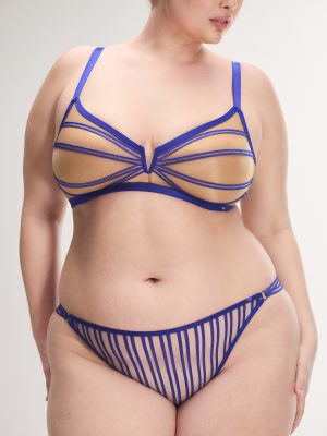 Strappy Hour Striped String Bikini Panty