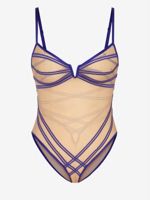 Strappy Hour Striped Teddy