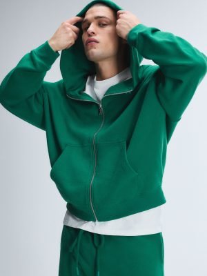 Terry Zip-Up Hoodie