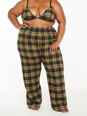 Tied Up Tartan Open-Back PJ Pant