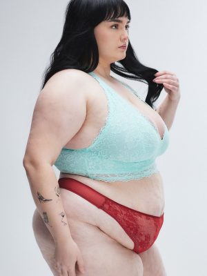 Top Drawer Lace Thong Panty