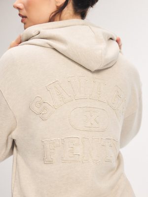 Weekender Terry Bridal Zip-Up Hoodie with Embroidered Logo