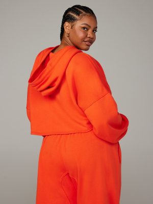 Essential Racer Cropped Hoodie