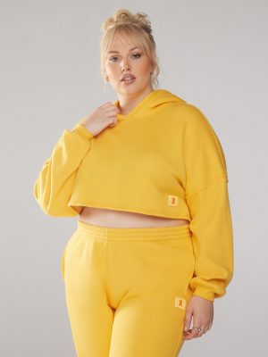 Essential Racer Cropped Hoodie