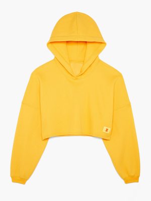 Essential Racer Cropped Hoodie