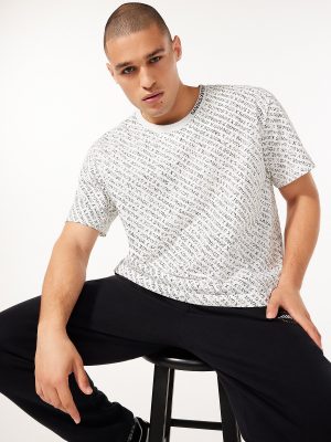 Essential Heavy Jersey Stacked Monogram Tee