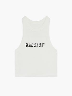 Essential Heavy Rib Cropped Logo Tank