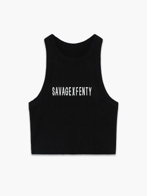 Essential Heavy Rib Cropped Logo Tank