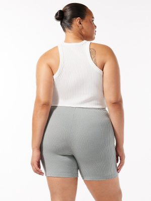 Essential Heavy Rib Cropped Logo Tank