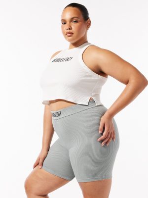 Essential Heavy Rib Cropped Logo Tank