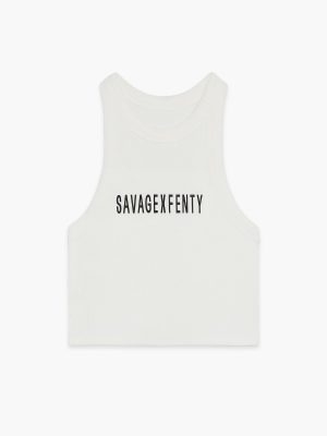 Essential Heavy Rib Cropped Logo Tank