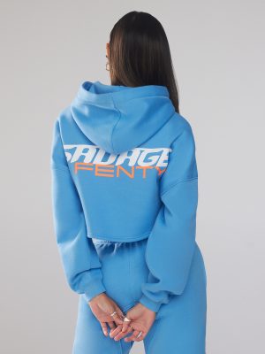 Essential Racer Cropped Hoodie