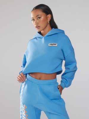 Essential Racer Cropped Hoodie