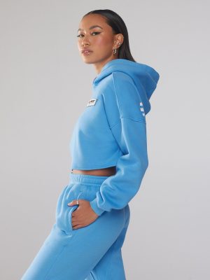 Essential Racer Cropped Hoodie