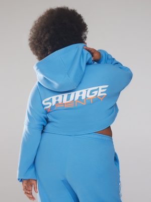 Essential Racer Cropped Hoodie