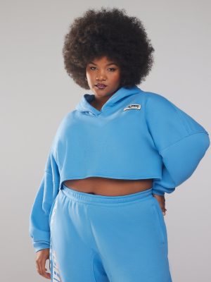 Essential Racer Cropped Hoodie