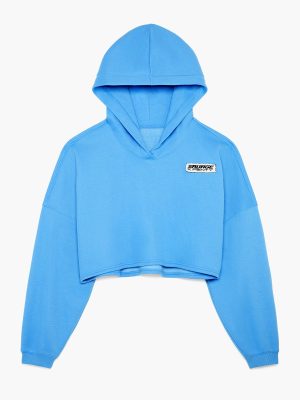 Essential Racer Cropped Hoodie