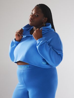 Essential Terry Scope Logo Cropped Hoodie