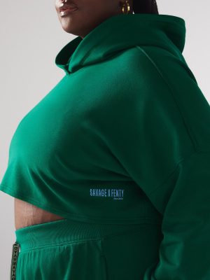 Essential Terry Scope Logo Cropped Hoodie