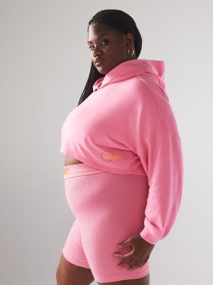 Essential Terry Scope Logo Cropped Hoodie